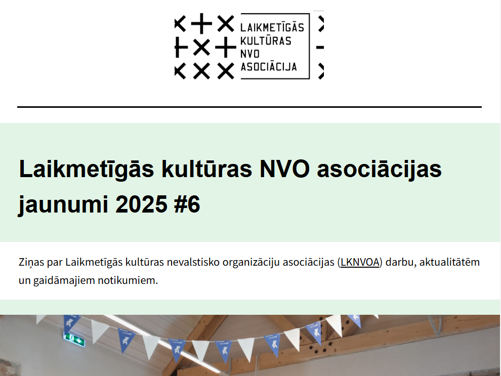 Publicēta vēstkopa- LKNVOA jaunumi un nozares aktualitātes 2025 #6