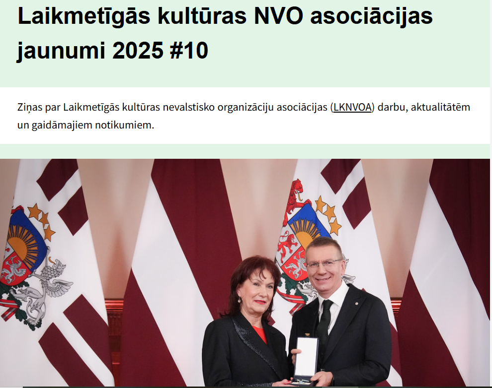 Publicēta vēstkopa- LKNVOA jaunumi un nozares aktualitātes 2025 #10
